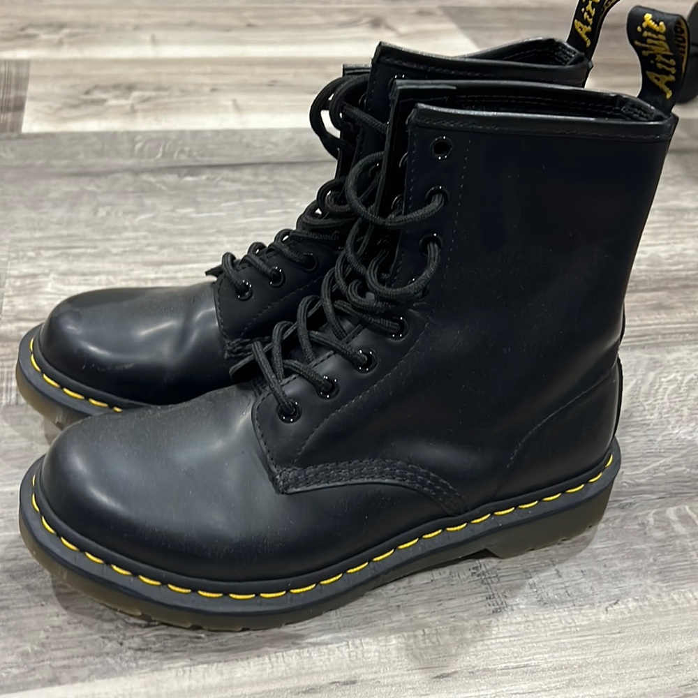Doc Martens Smooth Leather Lace Up Boots